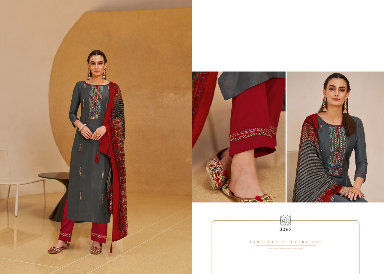 Rangoon Riha Silk Designer Festive Wear Fancy Silk with Embroidery Work Ready Made Collection